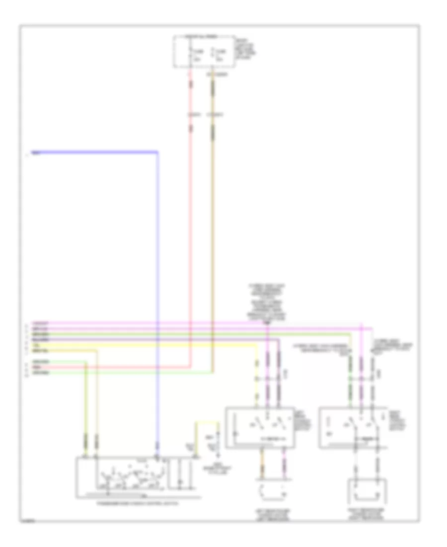 Электросхема стеклоподъемников, С Пассажир Одно Касание (2 из 2) для Ford Fusion Hybrid 2011