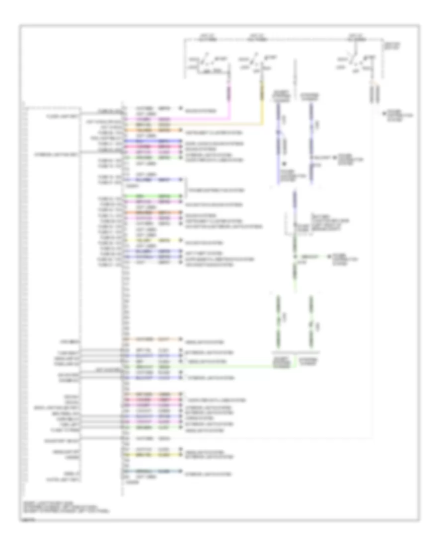 Электросхема блоков управления кузовом (1 из 3) для Ford E-350 Super Duty XLT 2013