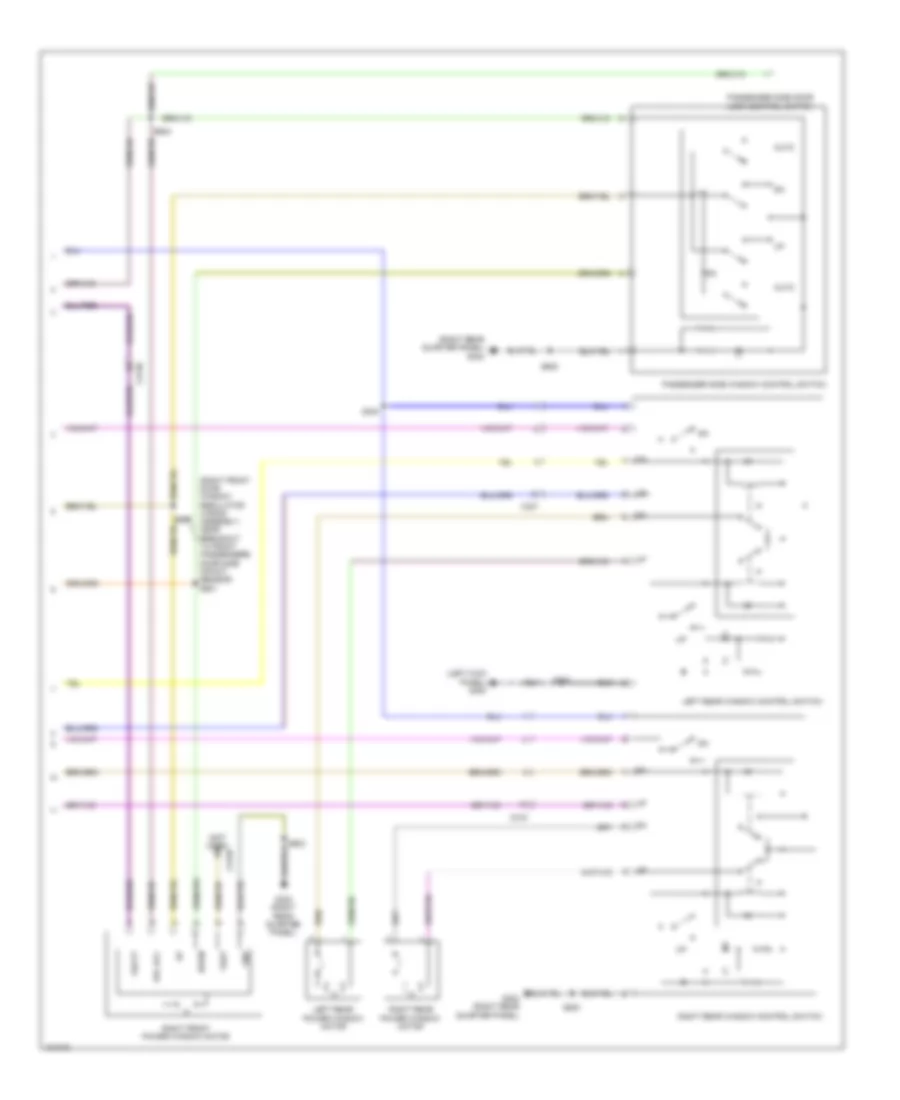 Power Windows Wiring Diagram, XLT, Limited & Sport (2 из 2) для Ford Police Interceptor Utility 2014