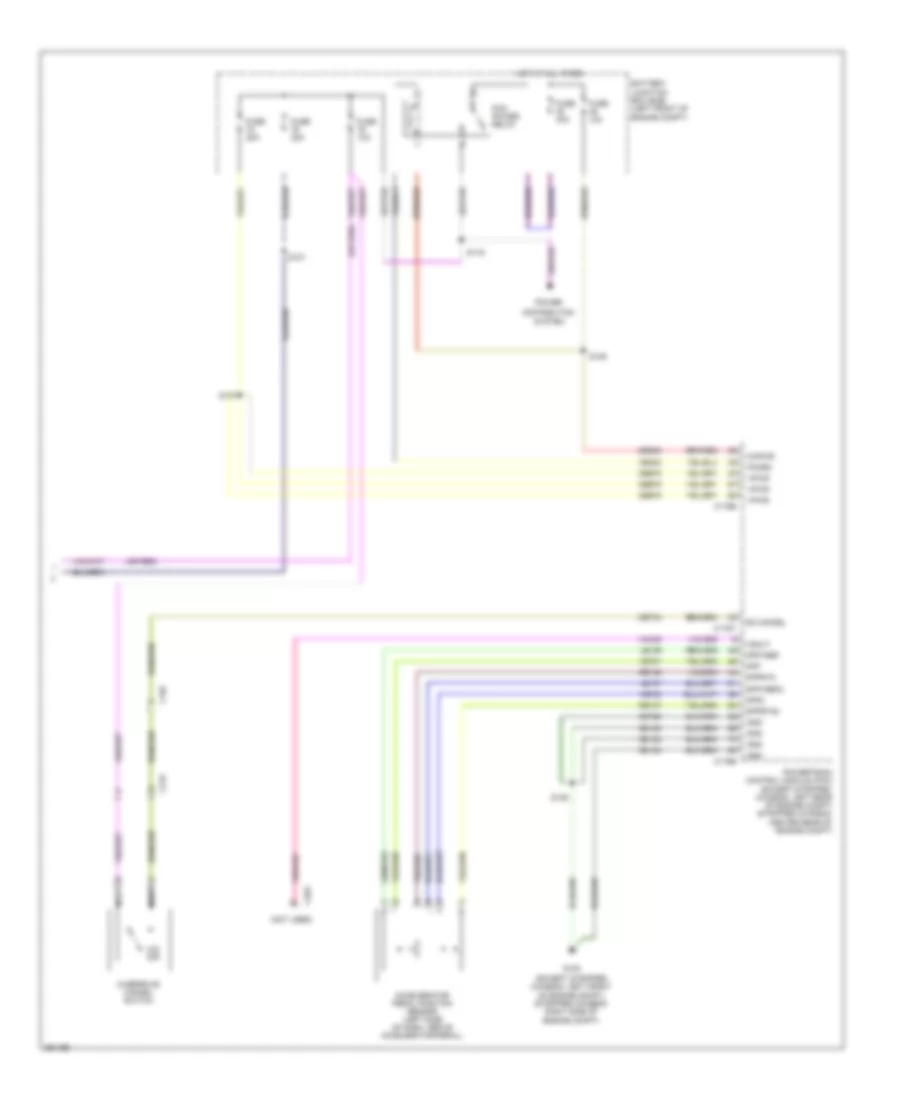 5.4L, Электросхема коробки передач АКПП, без Torqshift (2 из 2) для Ford E-450 Super Duty 2013