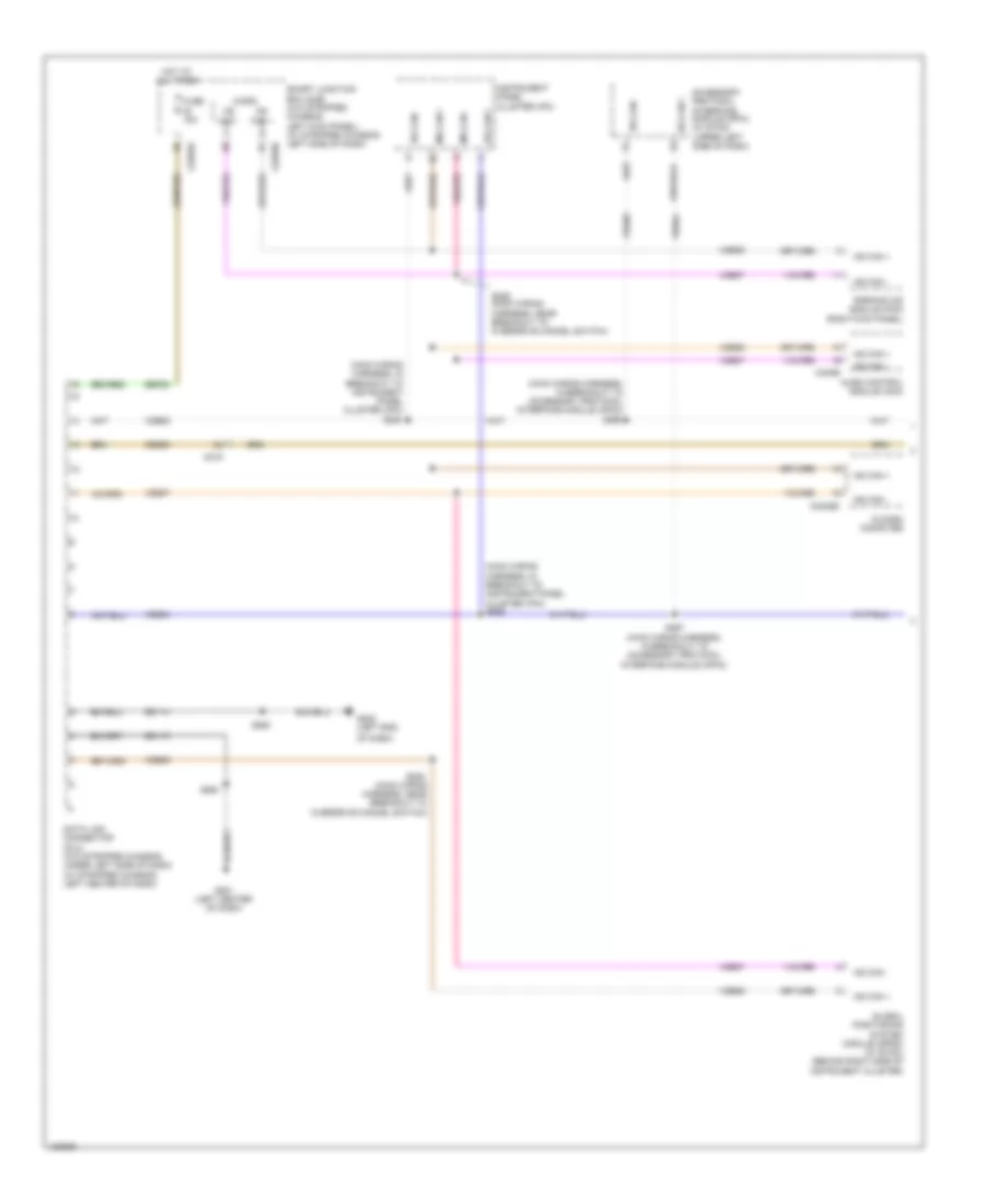 Электросхема линии передачи данных CAN, без Навигация (1 из 2) для Ford E-150 2014
