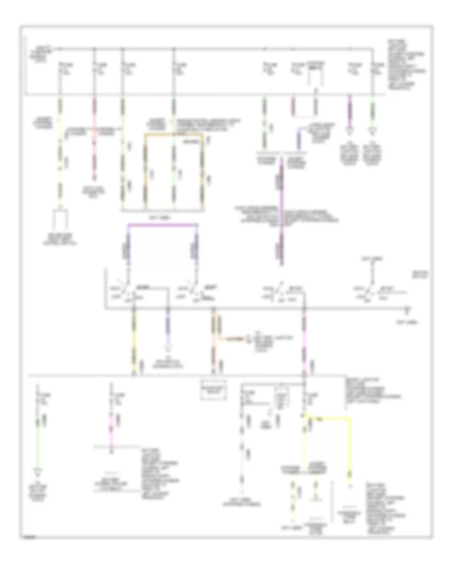 Электросхема блока предохранителей и реле (4 из 9) для Ford E-150 2014