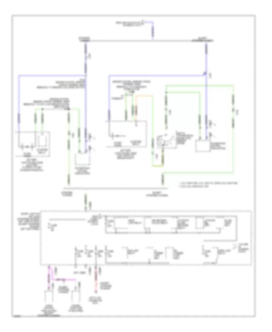 Электросхема блока предохранителей и реле (5 из 9) для Ford E-150 2014