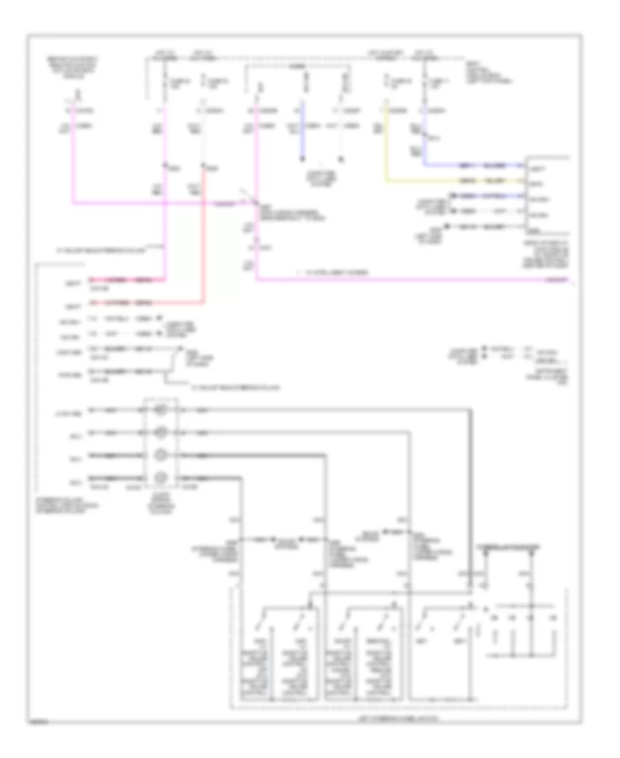 Электросхема системы круизконтроля (1 из 2) для Ford Edge Limited 2013