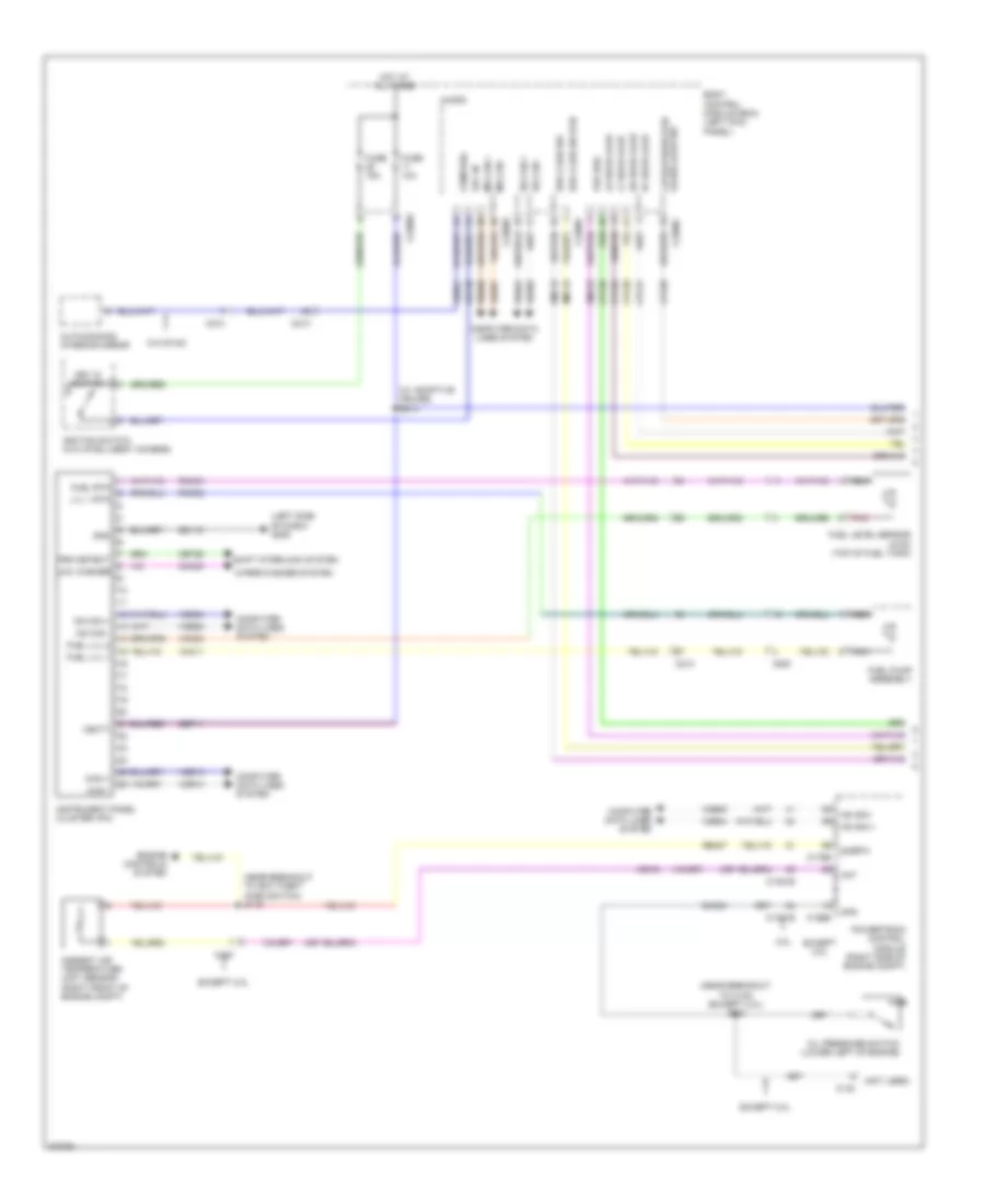 Электросхема панели приборов (1 из 2) для Ford Edge Limited 2013