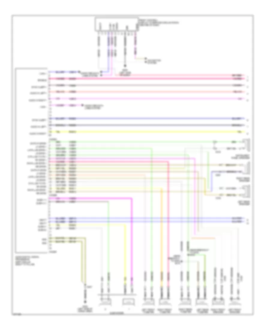 SONY Radio Wiring Diagram (1 из 2) для Ford Edge Limited 2013