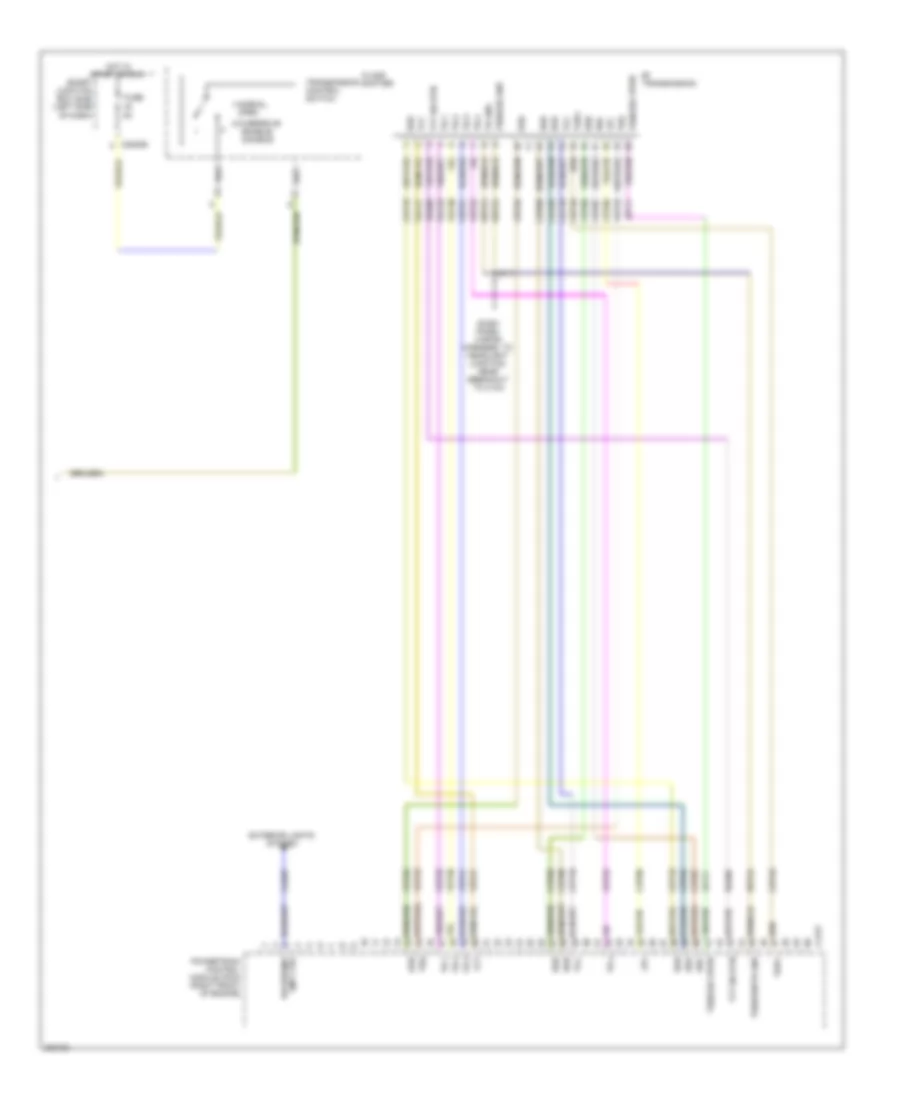 Электросхема автоматической коробки передач АКПП (2 из 2) для Ford Edge SEL 2010