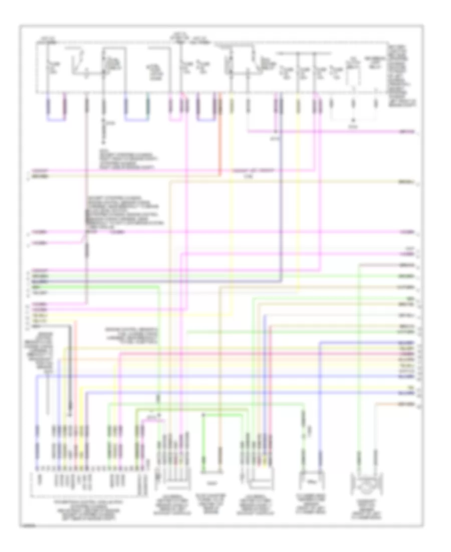 5.4L кпг, Электросхема системы управления двигателем, без Torqshift (4 из 5) для Ford E-150 XL 2014