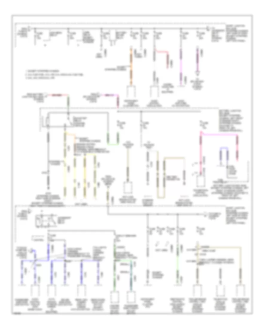 Электросхема блока предохранителей и реле (6 из 9) для Ford E-150 XL 2014