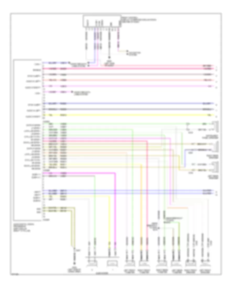 SONY Radio Wiring Diagram (1 из 2) для Ford Edge SE 2013