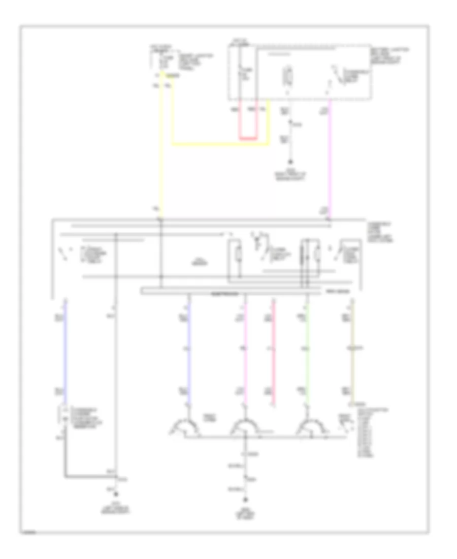 Электросхема стеклоочистителя, дворников и омывателя для Ford E-250 Super Duty 2014