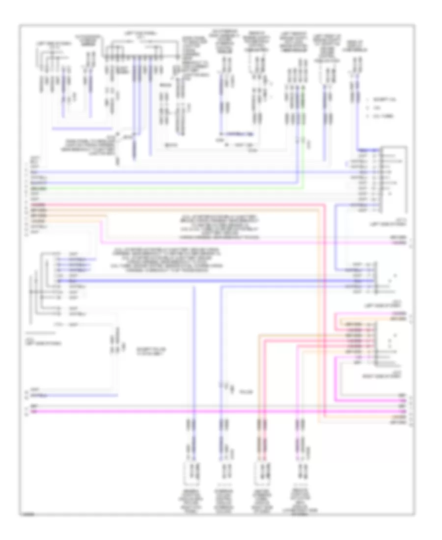 Электросхема линии передачи данных CAN (2 из 3) для Ford Taurus SHO 2014
