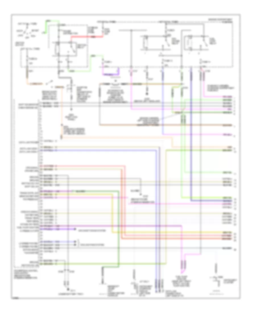 2.0L, Электросхема системы управления двигателя (1 из 4) для Ford Contour SE 1997