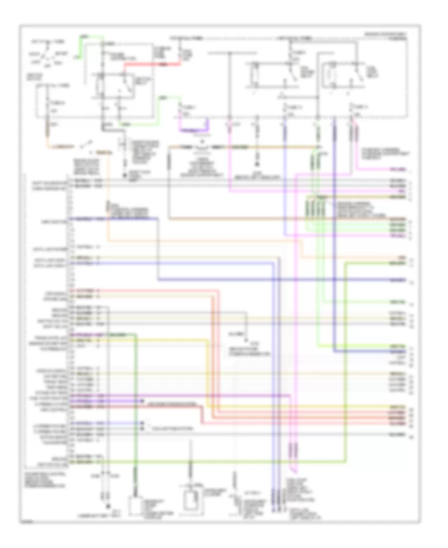 2.5L, Электросхема системы управления двигателя (1 из 4) для Ford Contour SE 1997