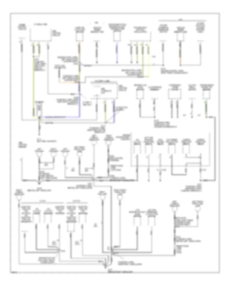 Электросхема подключение массы заземления (1 из 3) для Ford Contour SE 1997