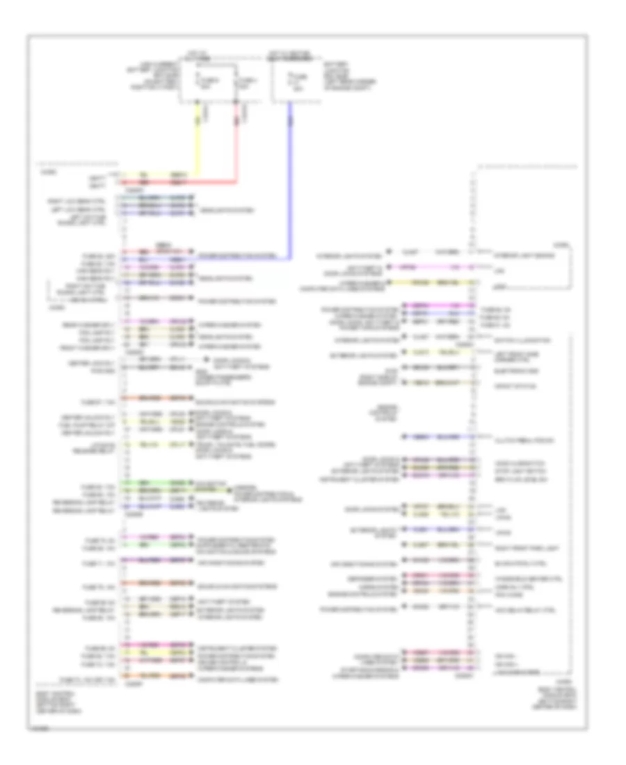 Электросхема блоков управления кузовом (1 из 2) для Ford Transit Connect Titanium 2014