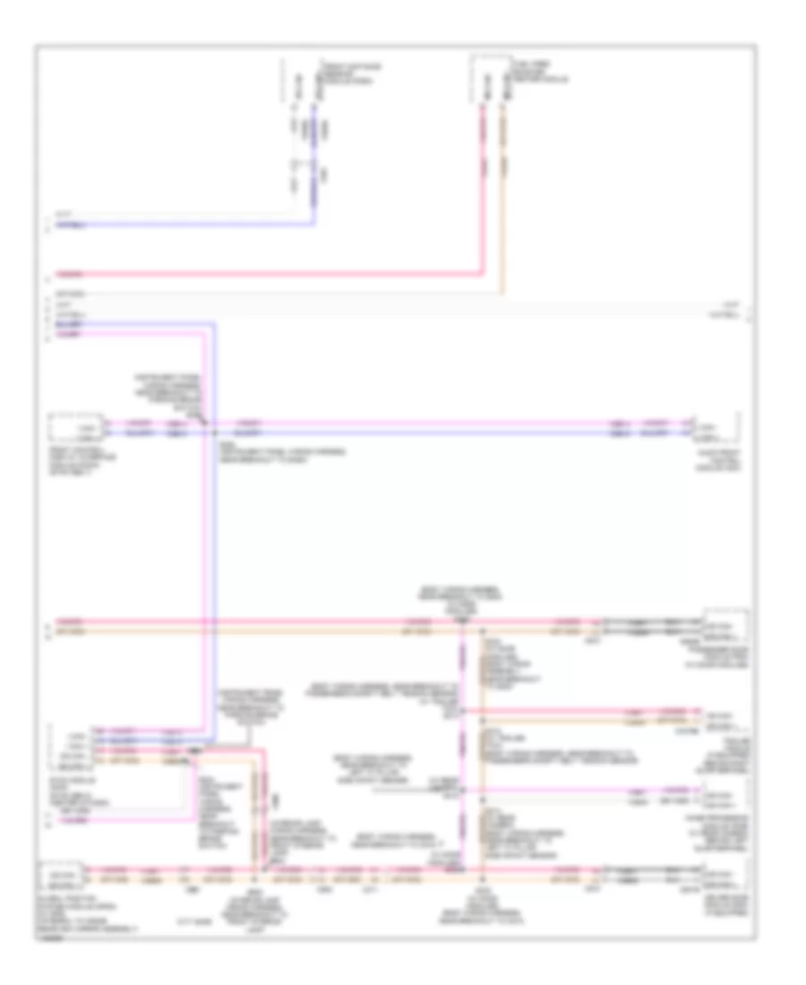 Электросхема линии передачи данных CAN (2 из 3) для Ford Transit Connect Titanium 2014