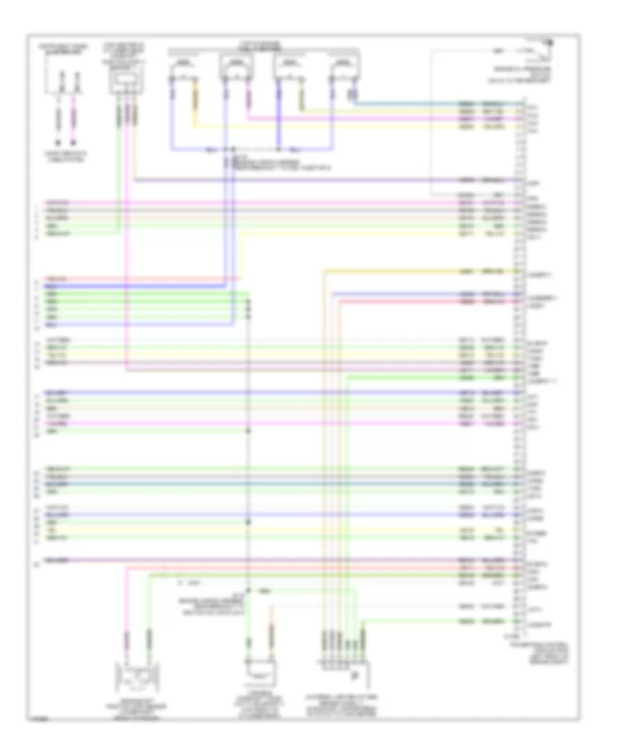 2.5L, Электросхема системы управления двигателем (5 из 5) для Ford Transit Connect Titanium 2014