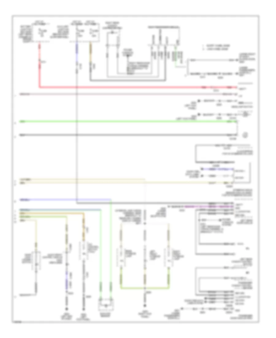 Электросхема подсветки приборов (2 из 2) для Ford Transit Connect Titanium 2014
