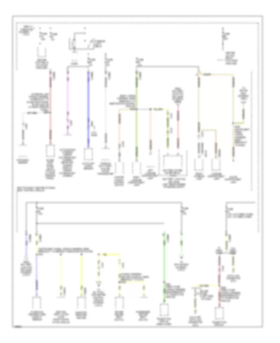 Электросхема блока предохранителей и реле (4 из 8) для Ford Transit Connect Titanium 2014