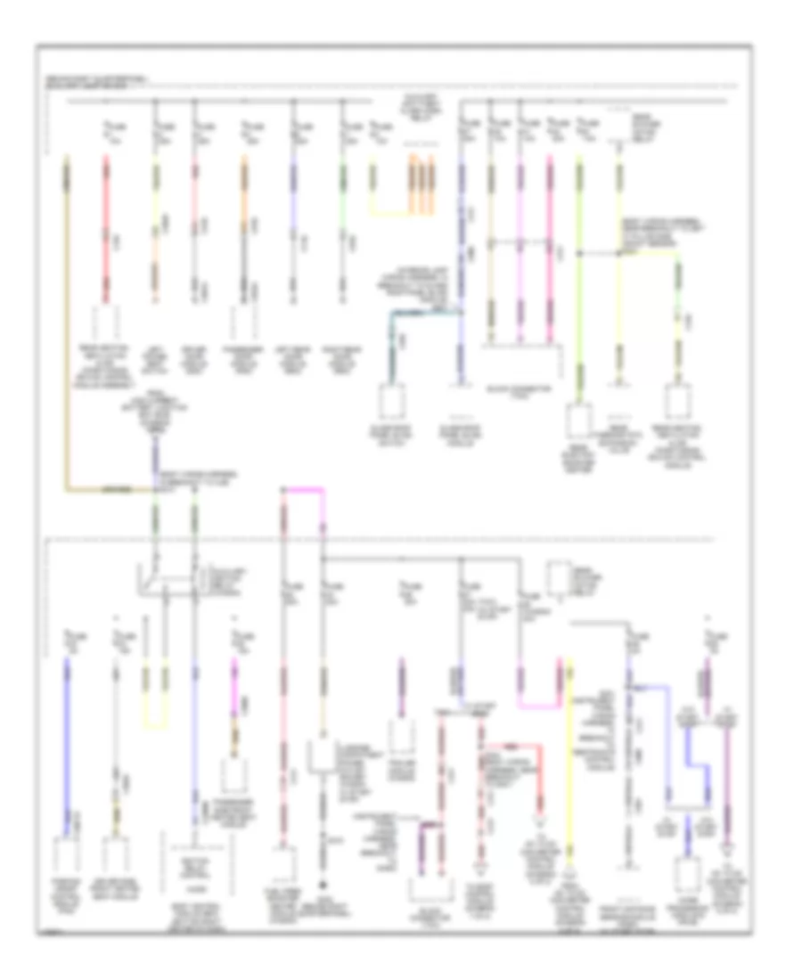 Электросхема блока предохранителей и реле (6 из 8) для Ford Transit Connect Titanium 2014