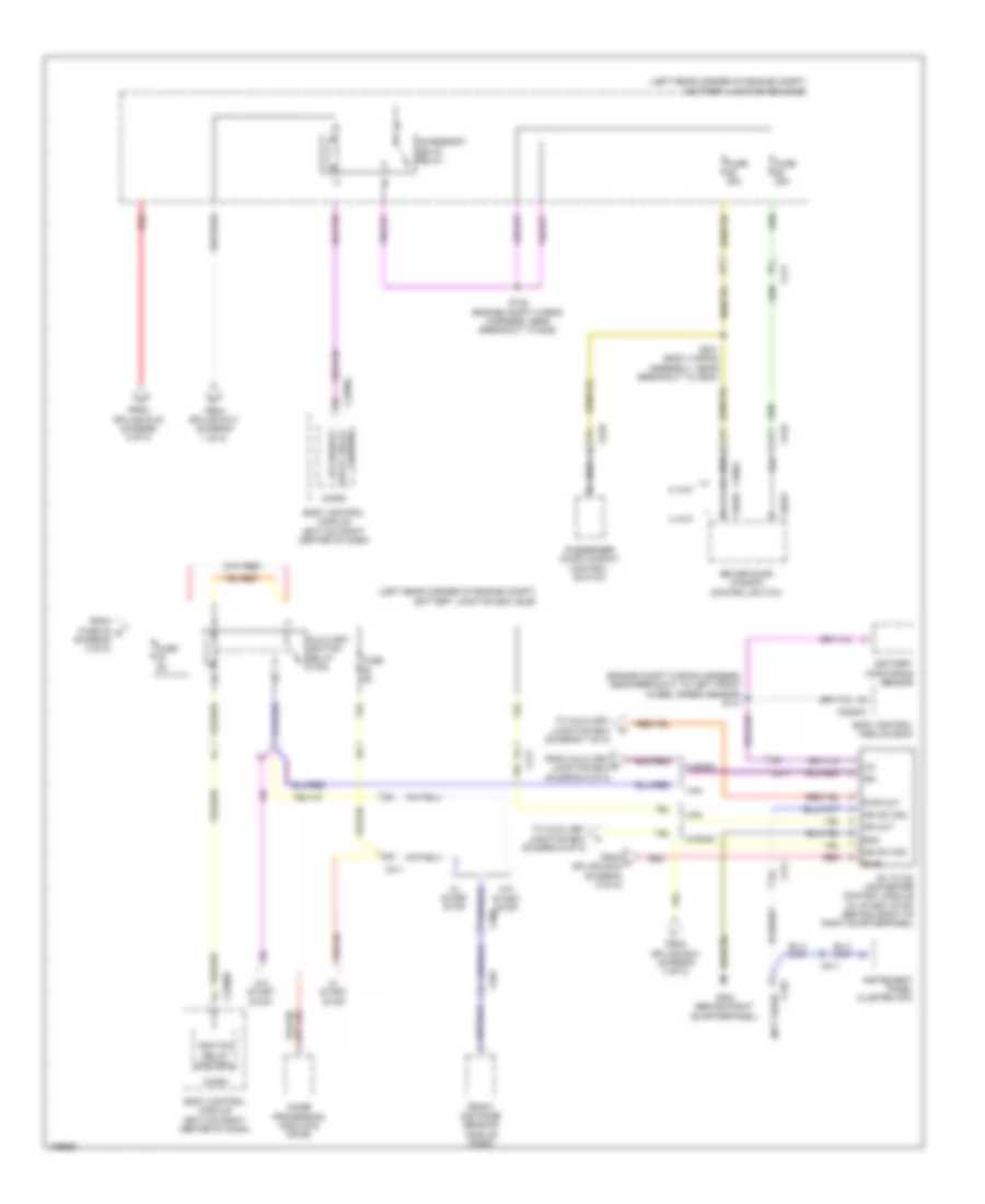 Электросхема блока предохранителей и реле (8 из 8) для Ford Transit Connect Titanium 2014