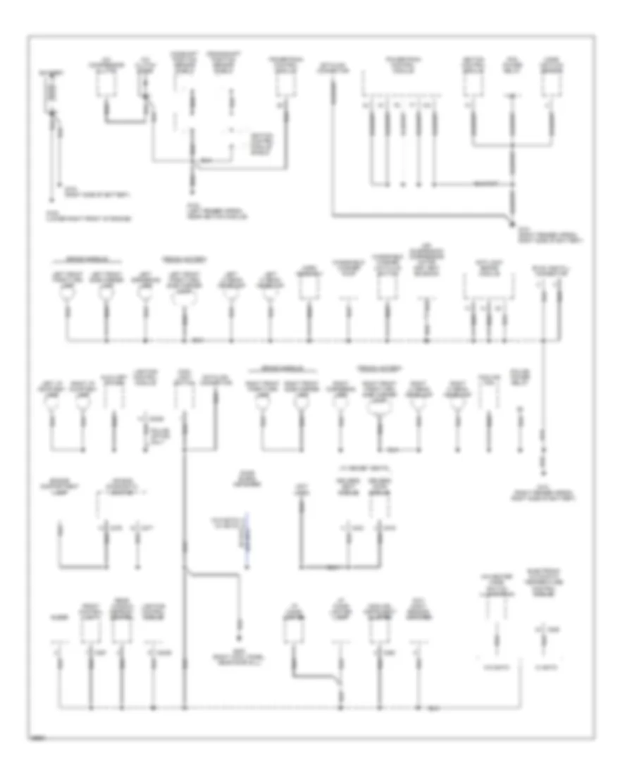 Электросхема подключение массы заземления (1 из 3) для Ford Crown Victoria S 1995