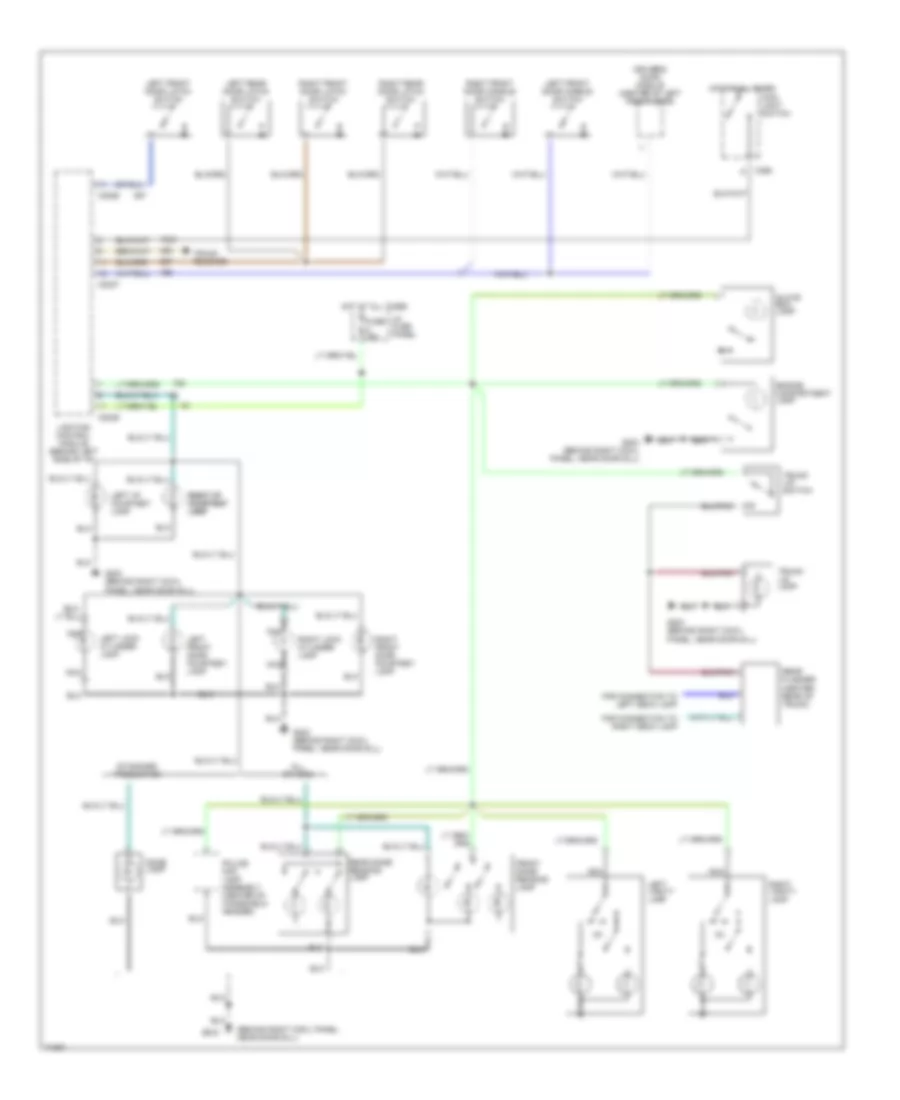 Электросхема подсветки для Ford Crown Victoria S 1995
