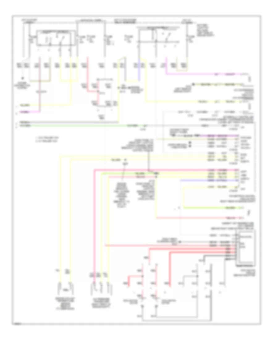 Электросхема кондиционера с ручный управлением (2 из 2) для Ford Edge Limited 2014
