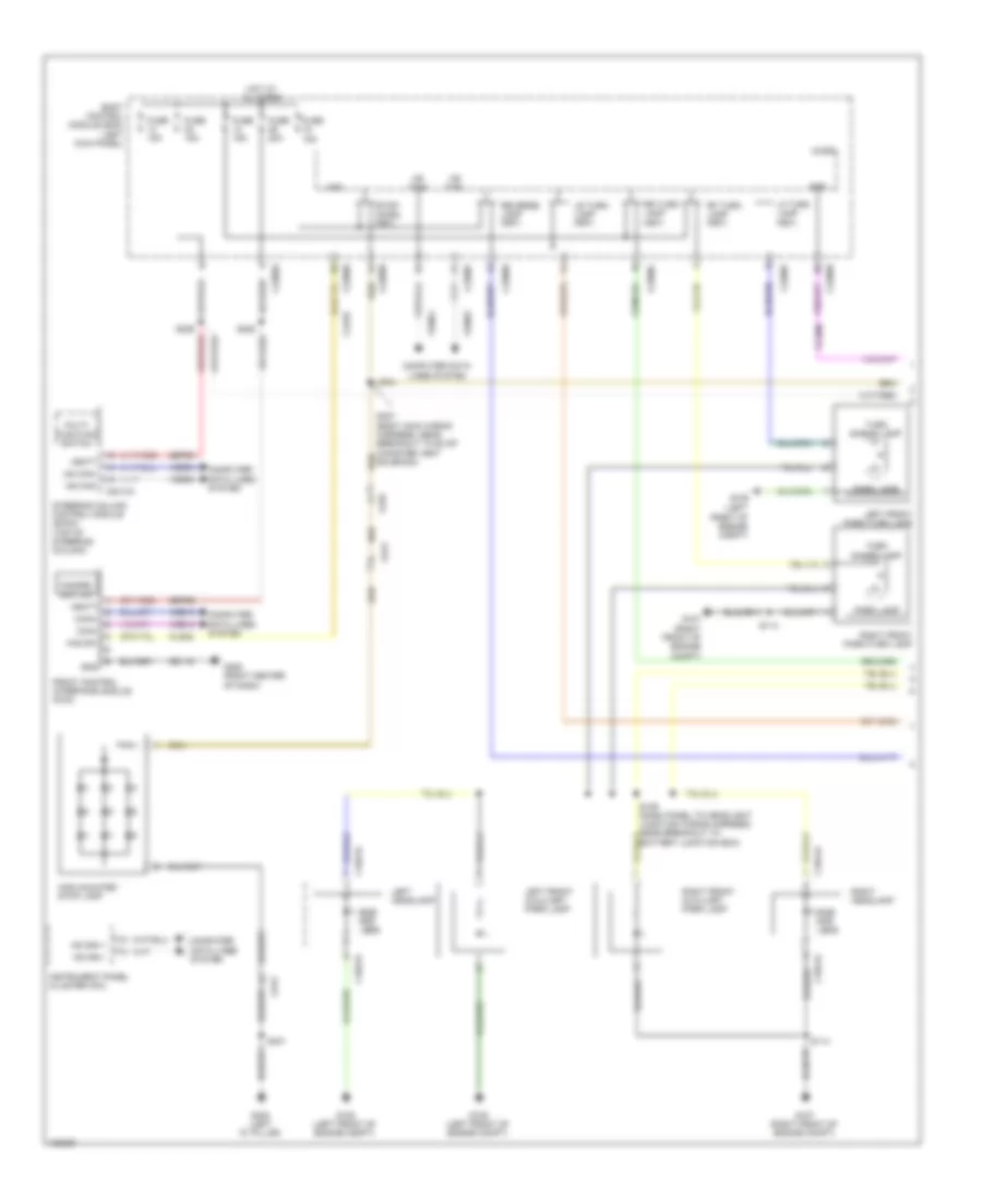 Электросхема внешнего освещения (1 из 2) для Ford Edge Limited 2014