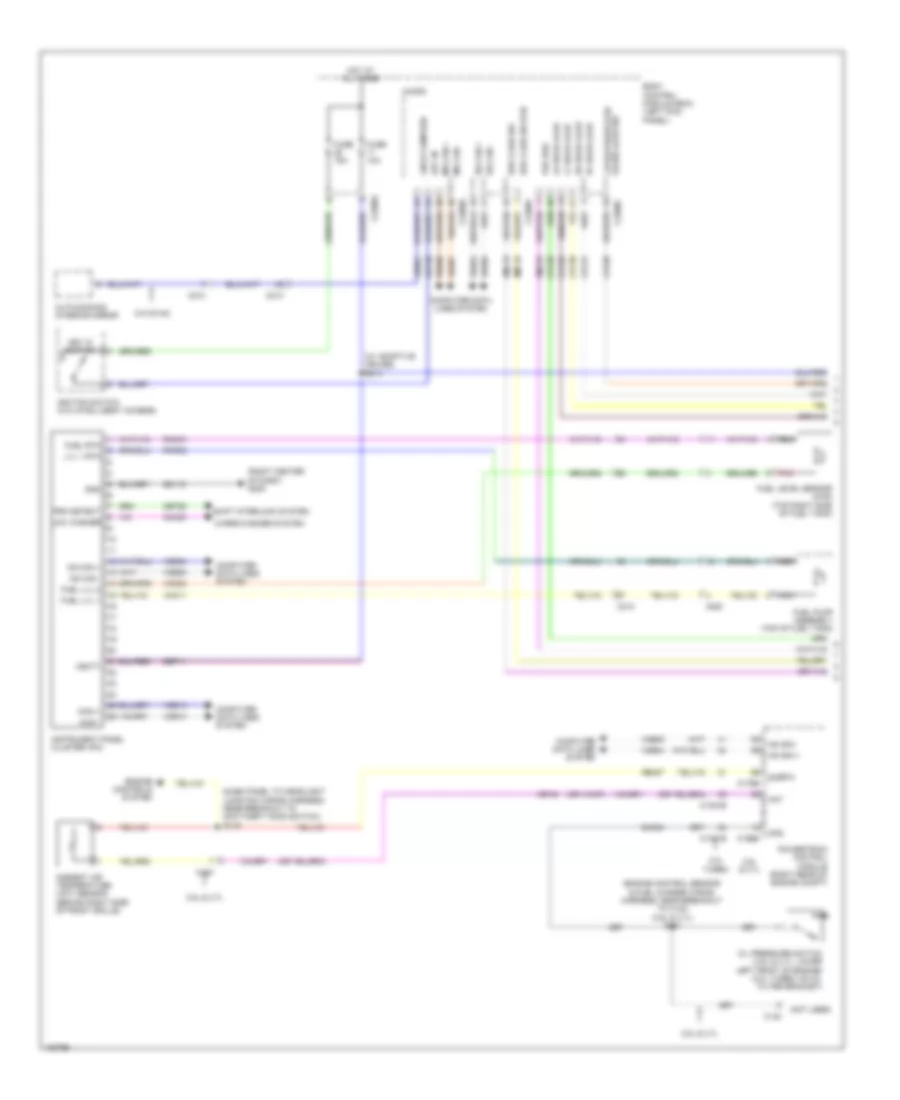 Электросхема панели приборов (1 из 2) для Ford Edge Limited 2014