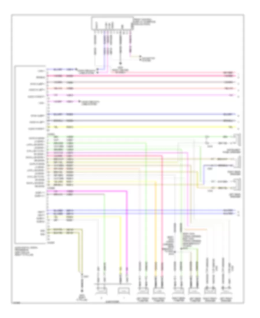 SONY Radio Wiring Diagram (1 из 2) для Ford Edge Limited 2014