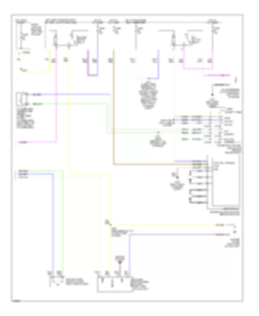Электросхема кондиционера с ручный управлением (2 из 2) для Ford Flex Limited 2010