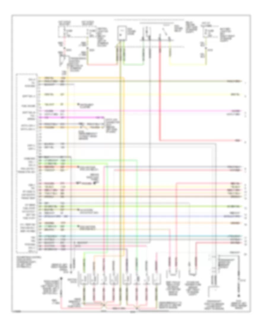 4.6L, Электросхема системы управления двигателя (1 из 4) для Ford Crown Victoria Police Interceptor 2001