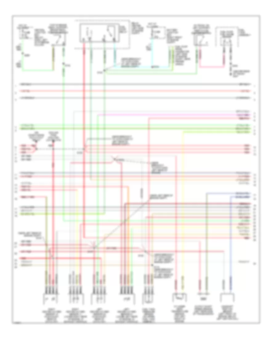 4.6L, Электросхема системы управления двигателя (3 из 4) для Ford Crown Victoria Police Interceptor 2001
