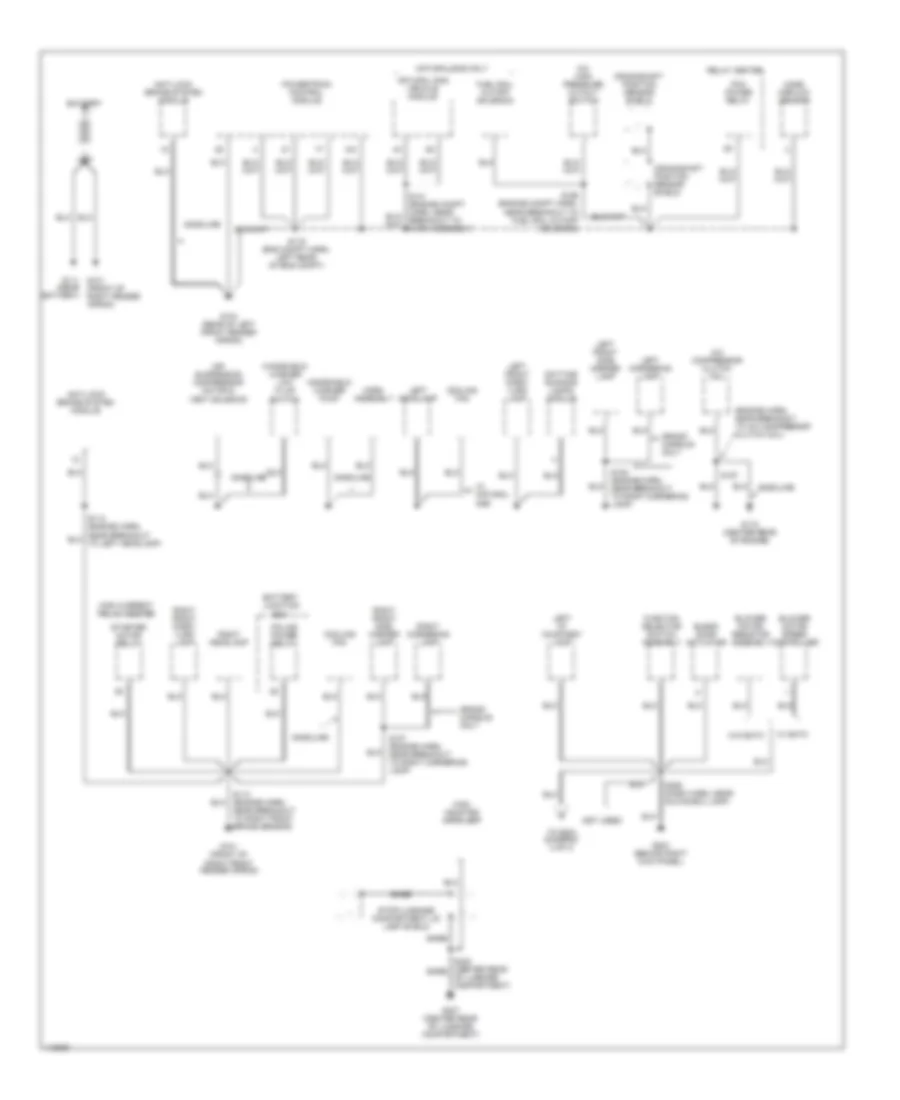 Электросхема подключение массы заземления (1 из 3) для Ford Crown Victoria Police Interceptor 2001