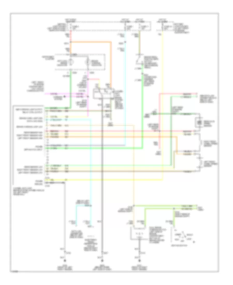схема ABS с приводом на все колеса для Ford Cutaway E350 Super Duty 1999