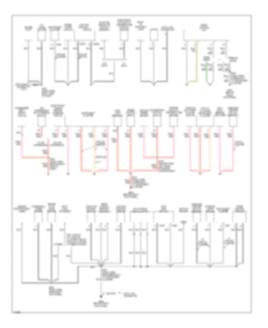 Электросхема подключение массы заземления (2 из 3) для Ford Crown Victoria S 2001