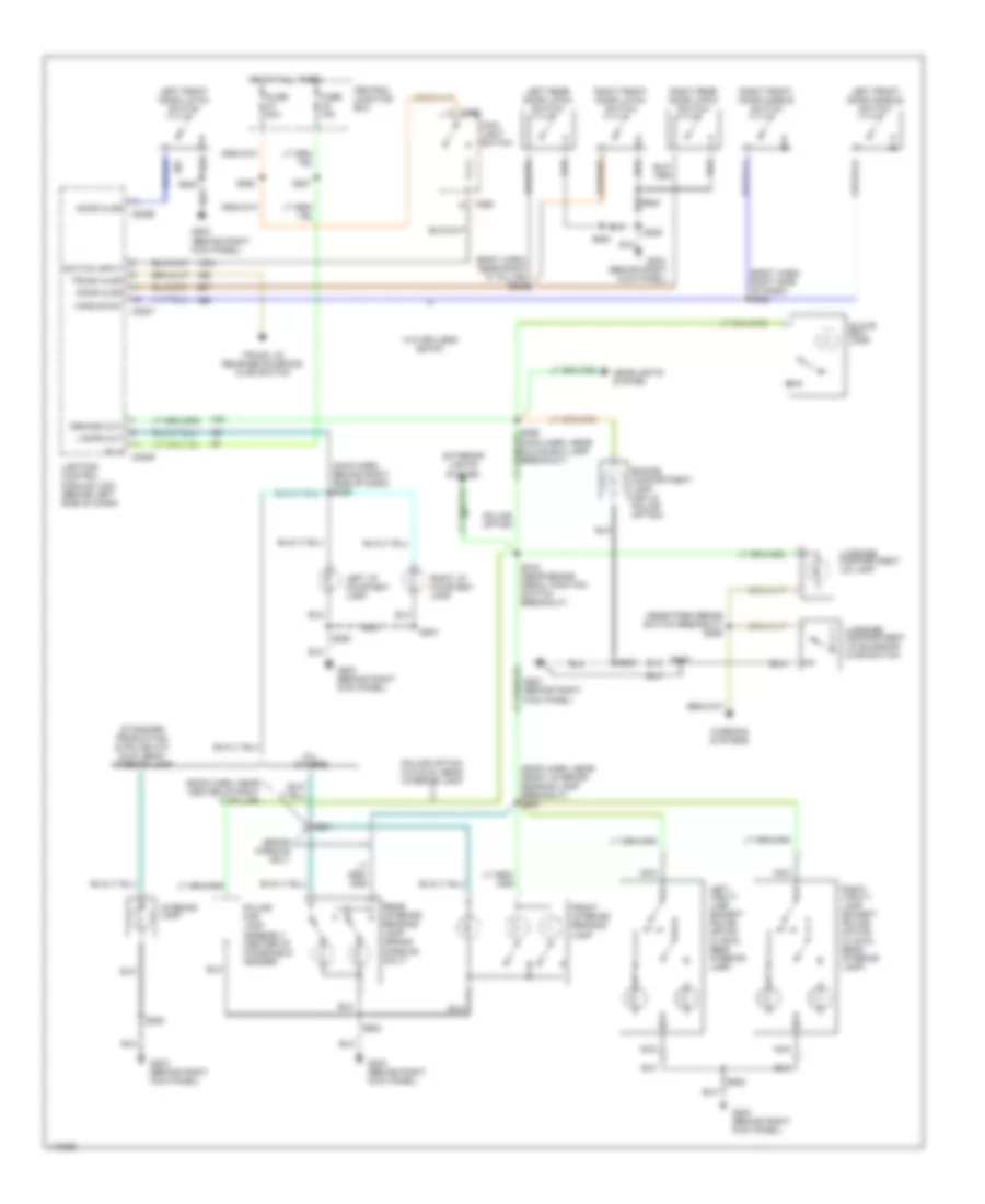 Электросхема подсветки для Ford Crown Victoria S 2001