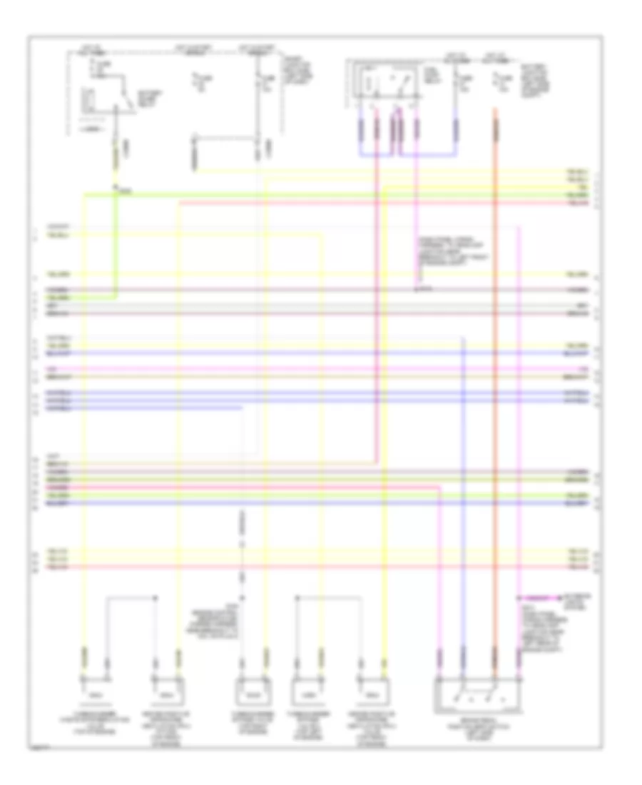 3.5L звукопровод, Электросхема системы управления двигателем (2 из 6) для Ford Flex SEL 2010