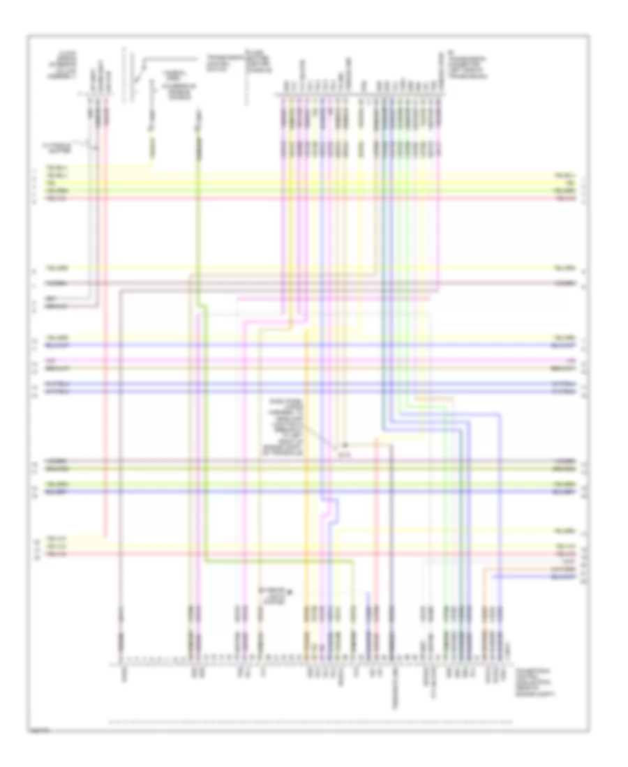 3.5L звукопровод, Электросхема системы управления двигателем (3 из 6) для Ford Flex SEL 2010