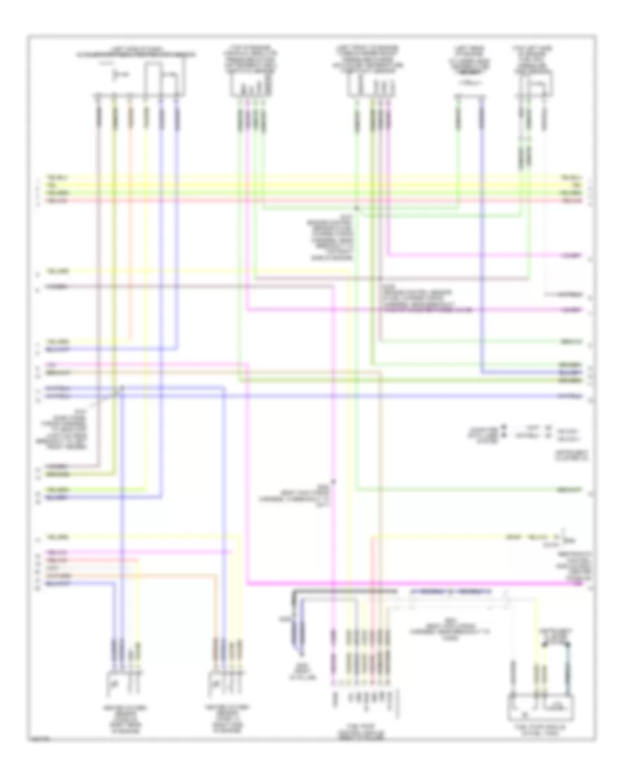 3.5L звукопровод, Электросхема системы управления двигателем (4 из 6) для Ford Flex SEL 2010