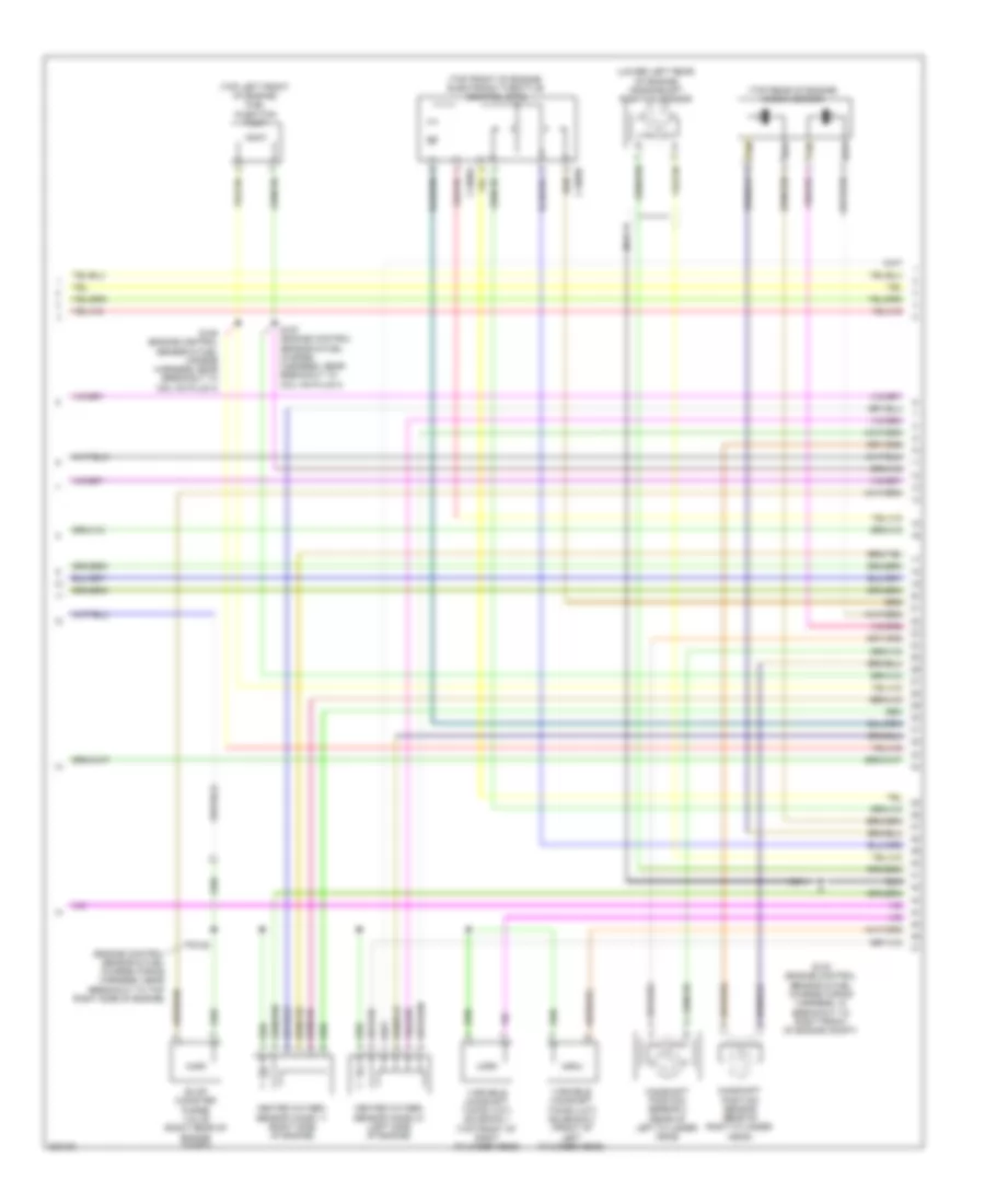 3.5L звукопровод, Электросхема системы управления двигателем (5 из 6) для Ford Flex SEL 2010