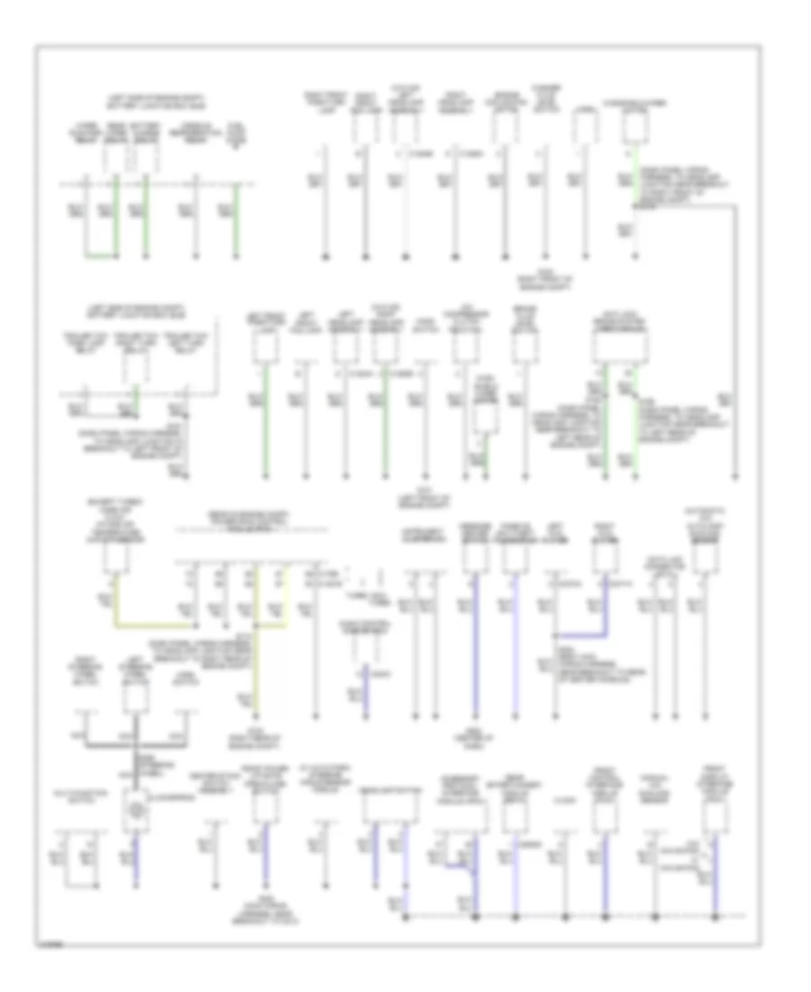 Электросхема подключение массы заземления (1 из 3) для Ford Flex SEL 2010