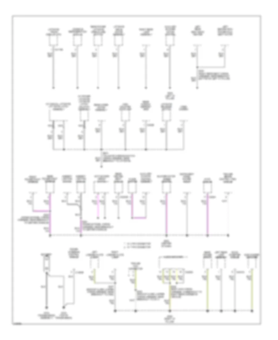 Электросхема подключение массы заземления (3 из 3) для Ford Flex SEL 2010