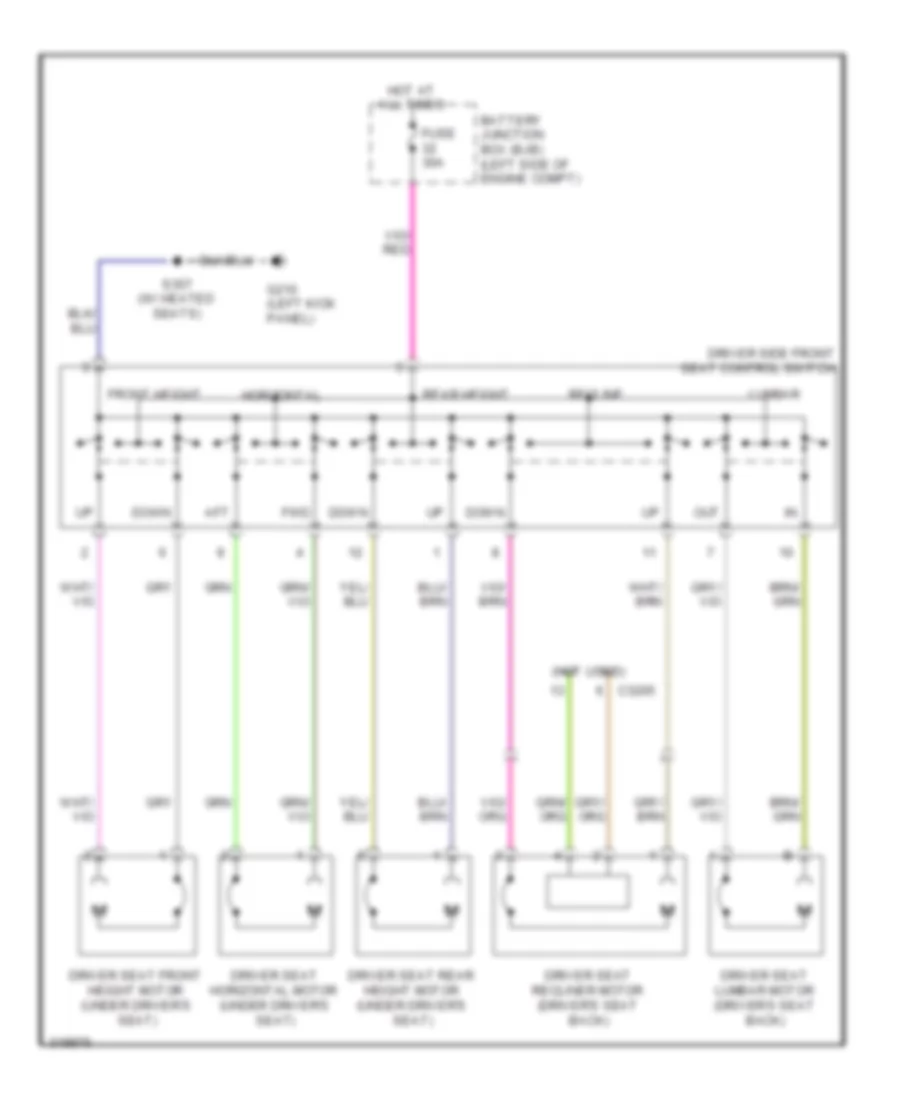Электросхема привода сидений, сиденье водителя с 10 путями для Ford Flex SEL 2010
