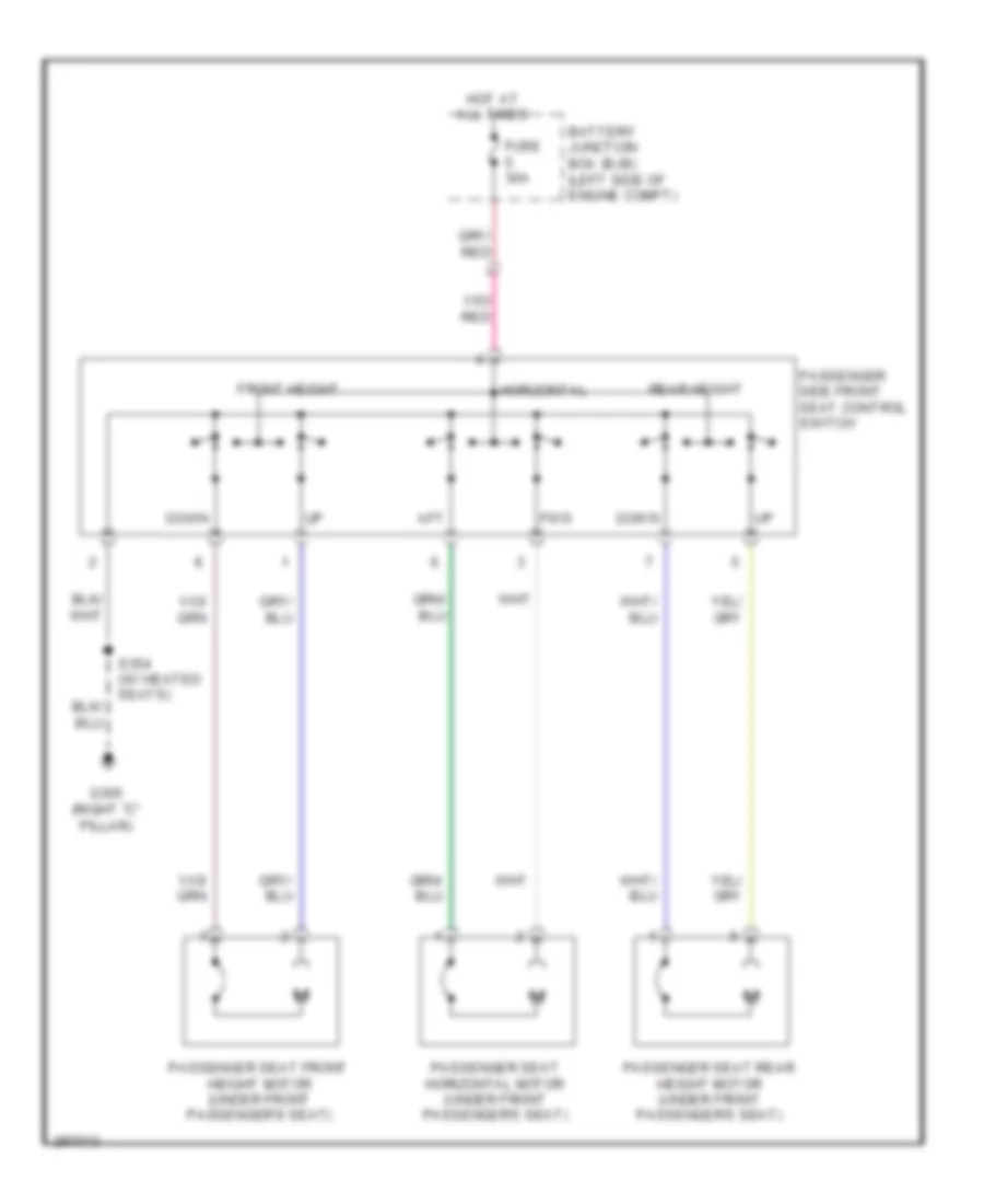 Электросхема привода сидений, сиденье пассажира С 6 путями для Ford Flex SEL 2010