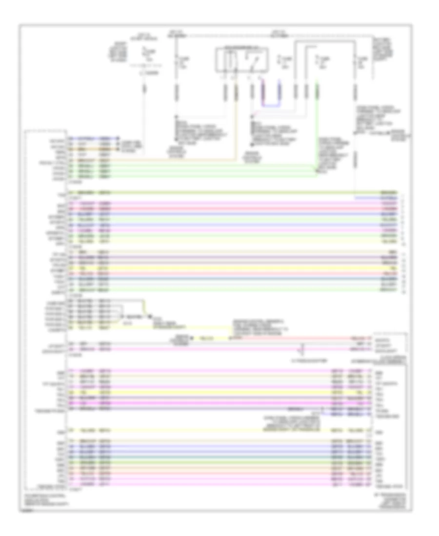3.5L Звукопровод, Электросхема автоматической коробки передач АКПП (1 из 2) для Ford Flex SEL 2010