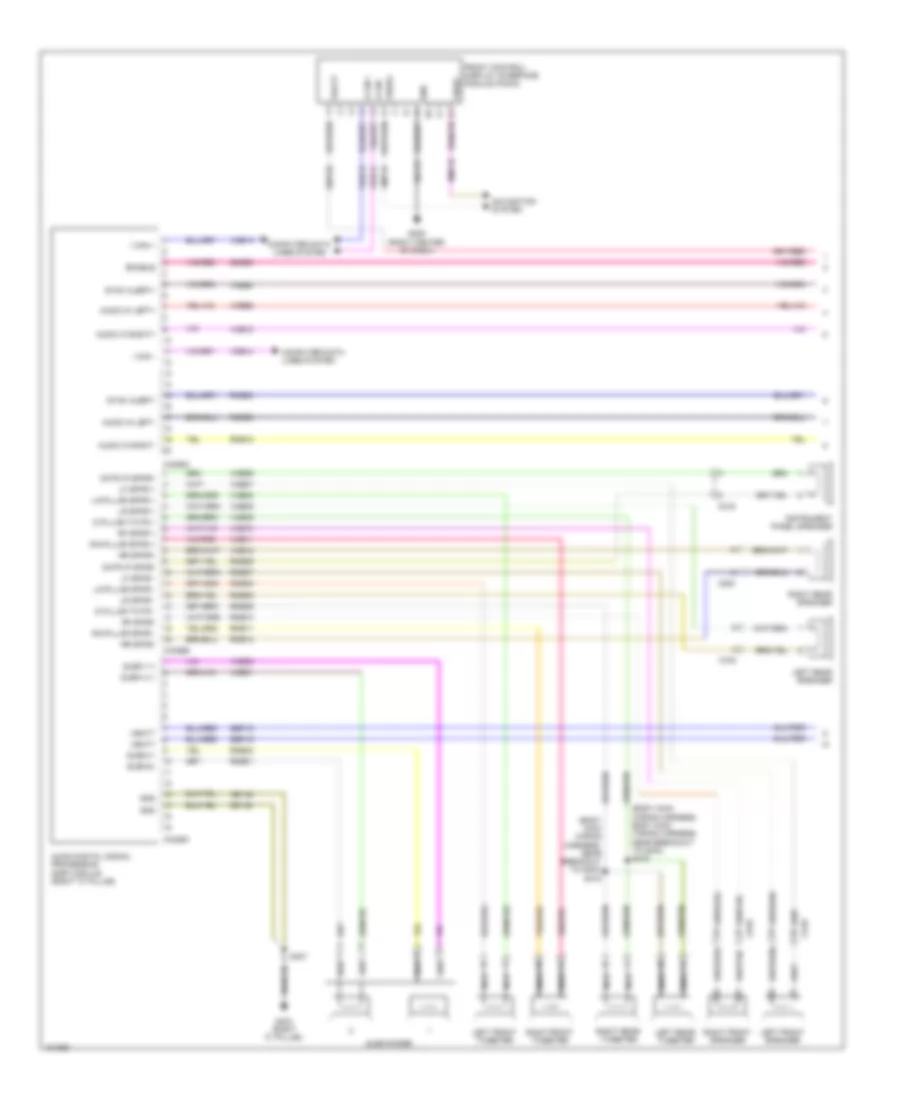 SONY Radio Wiring Diagram (1 из 2) для Ford Edge SEL 2014