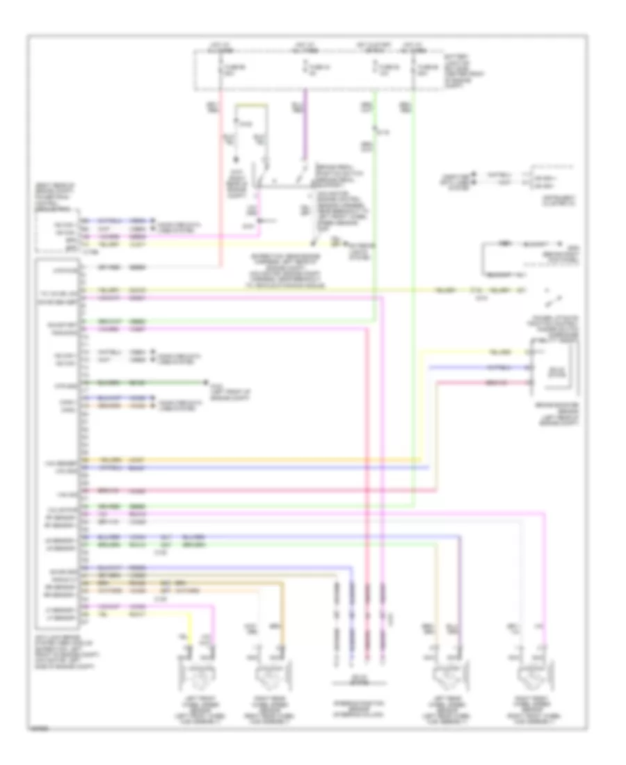 Электросхема антиблокировочной тормозной системы АБС (ABS) для Ford Expedition EL XLT 2013